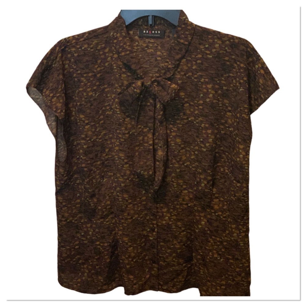 access a Liz Claiborne Company x-neck w tie SZ 16